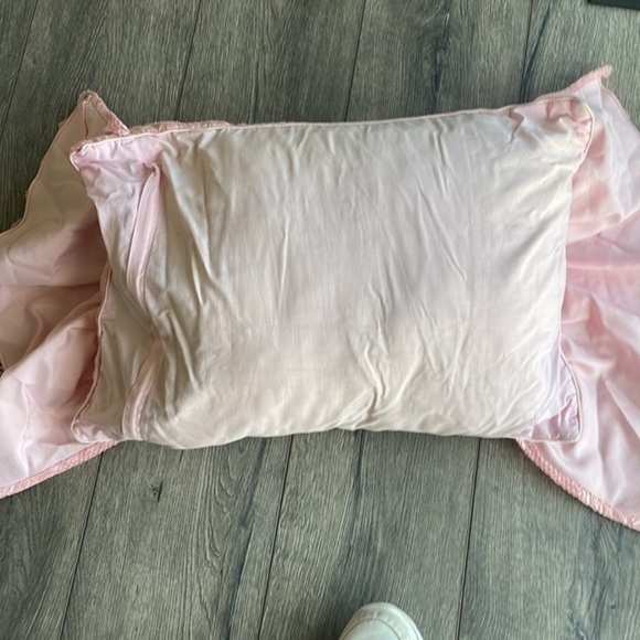 Pillowcase Pink lace rose satiny pillowcase - Picture 5 of 8